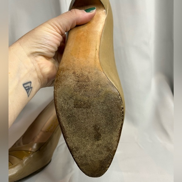 Vintage Ferragamo Leather Heels - Picture 8 of 11